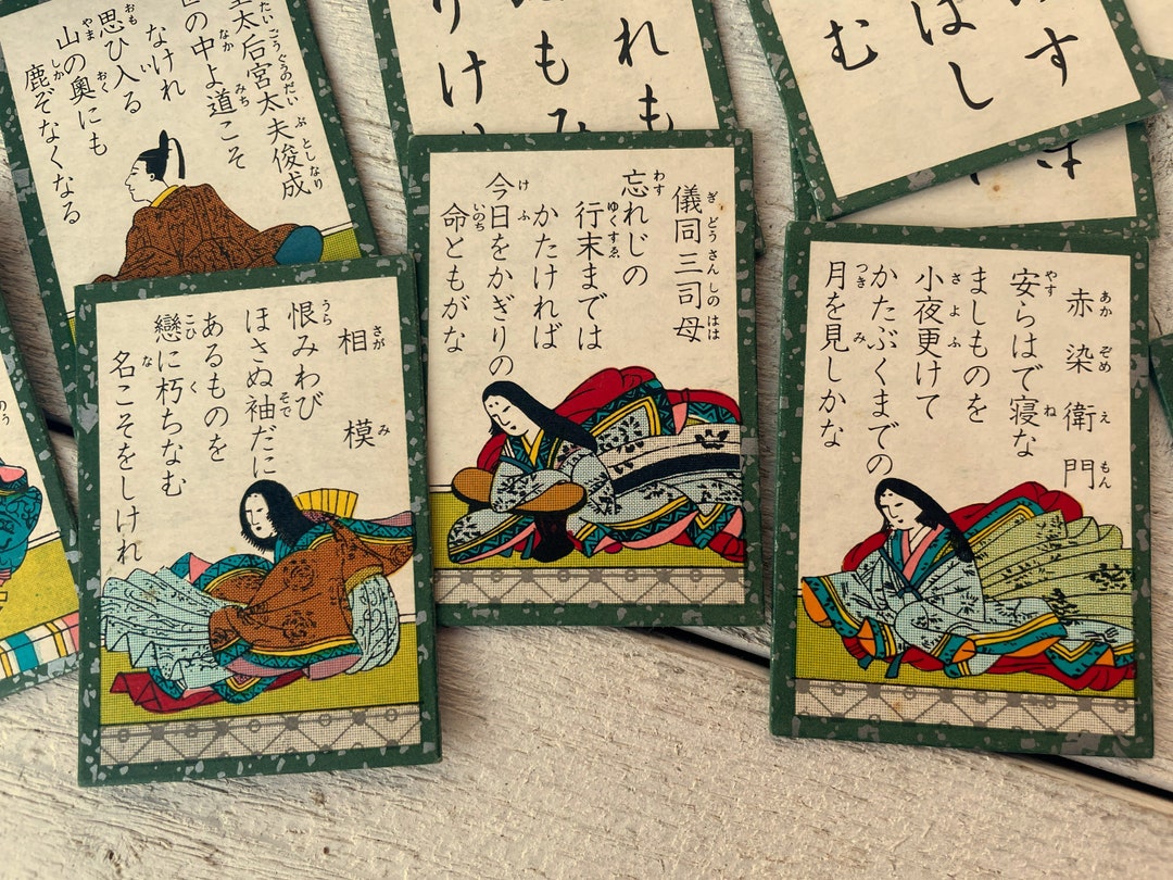 Vintage Japanese Game Cards for Junk Journals Foreign Asian Etsy