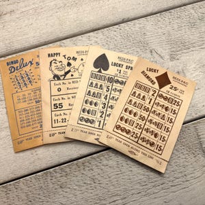 Vintage Lotterie Umschlag - EIN Stück Ihrer Wahl - Ephemera für Junk Journal