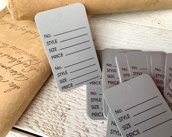 Etichette per piccole merci, etichette di marcatura perforate, etichette per prezzi, etichette sospese, effimere per diario spazzatura, 20 fogli