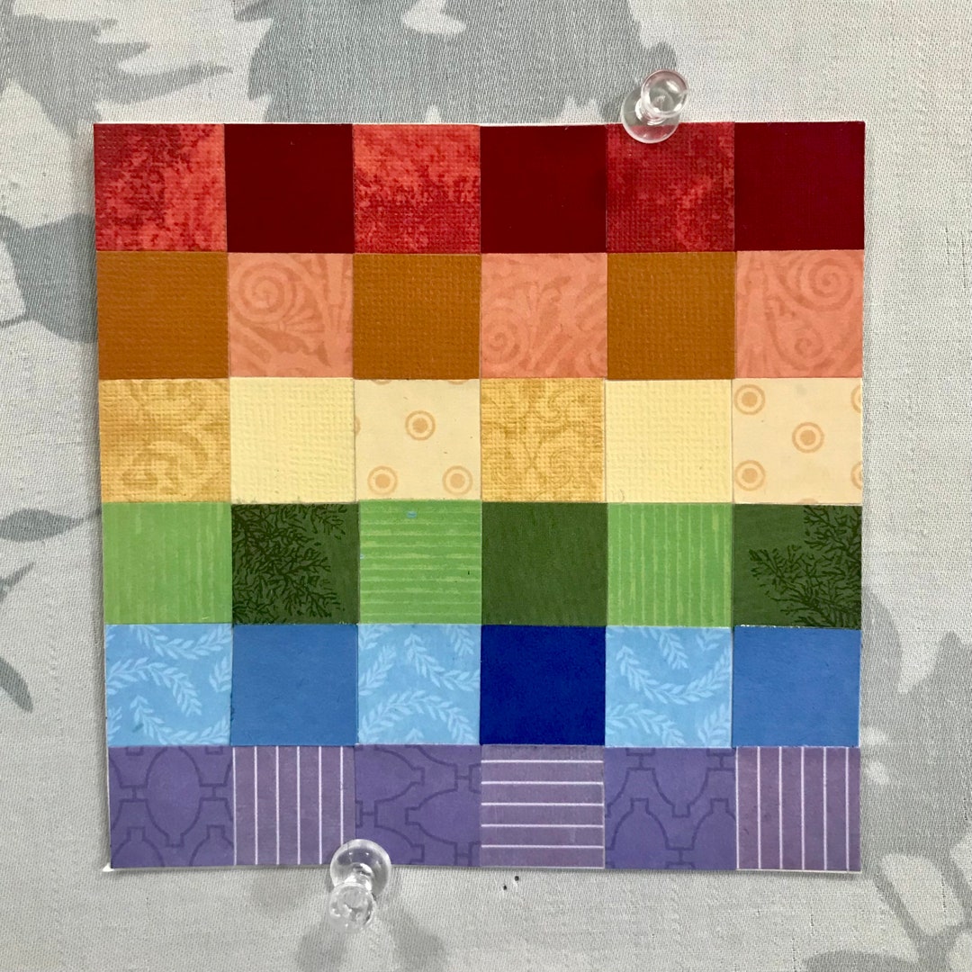 Gay Pride Queer Quilt Papercut Quilt Blocks Offcut Etsy