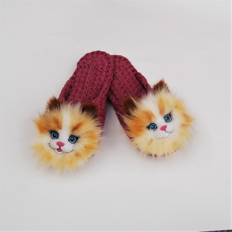 cat fur slippers