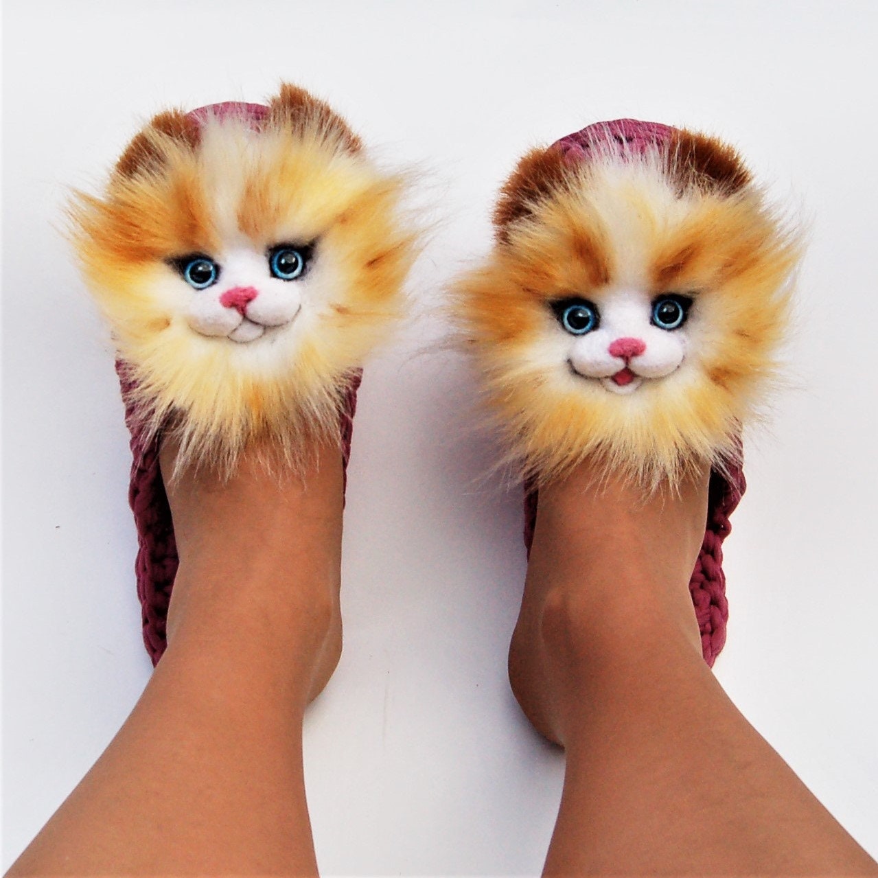 Gifts for her Cat Slippers for women slippers cat Cotton Etsy