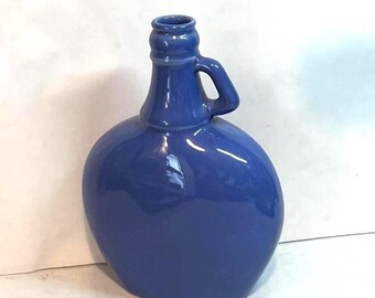 Owens-Illinois Stoneware Jug | Vintage 1930s | Cornflower Blue Glaze | Made in USA
