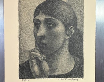 Alan Evan Feltus   'Study III'  1982  Lithograph 11"x8.5"