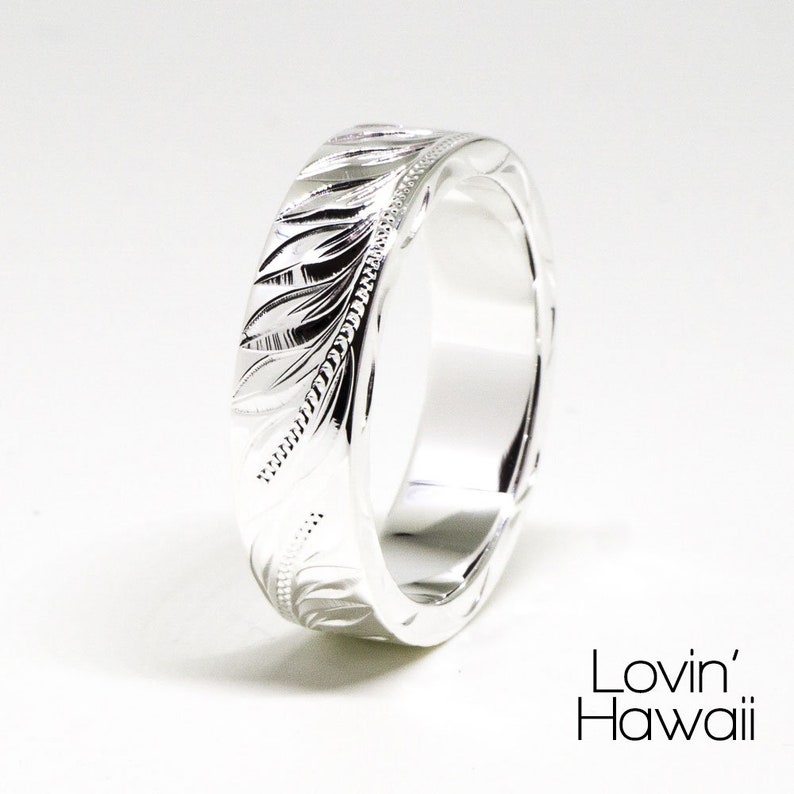 Hawaiian Ring Mens Hawaiian Ring Handmade Hawaii Wedding Etsy