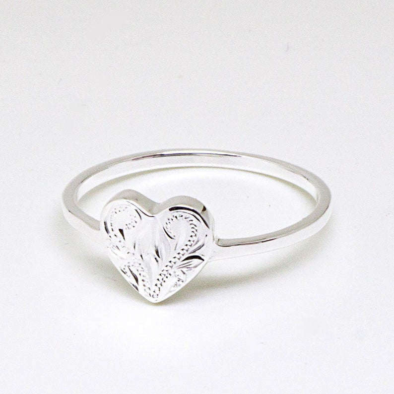 Handmade Heart Silver Ring
