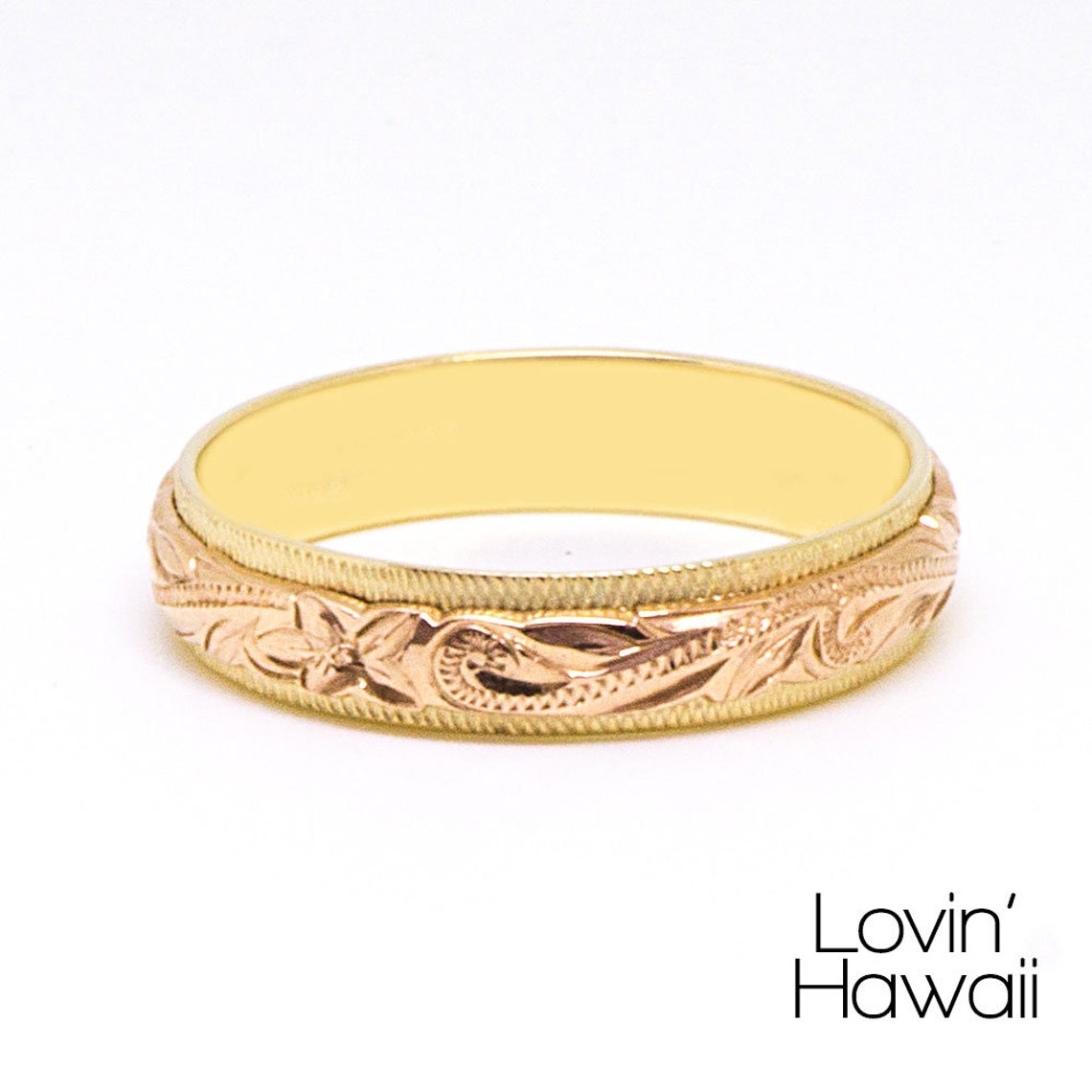 Hawaiian Ring Hawaii Wedding Ring 14K Gold Engagement Ring Etsy