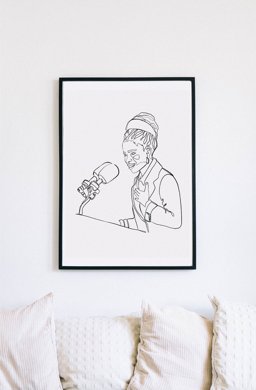 Amanda Gorman, Amanda, Poetry, Poet, Printable One Line Drawing