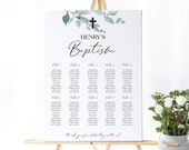 Baptism Seating Chart Template, DIY Seating Chart, Editable Seating Chart, Printable Seating Plan for Baptism, Communion Seating Chart, 8019