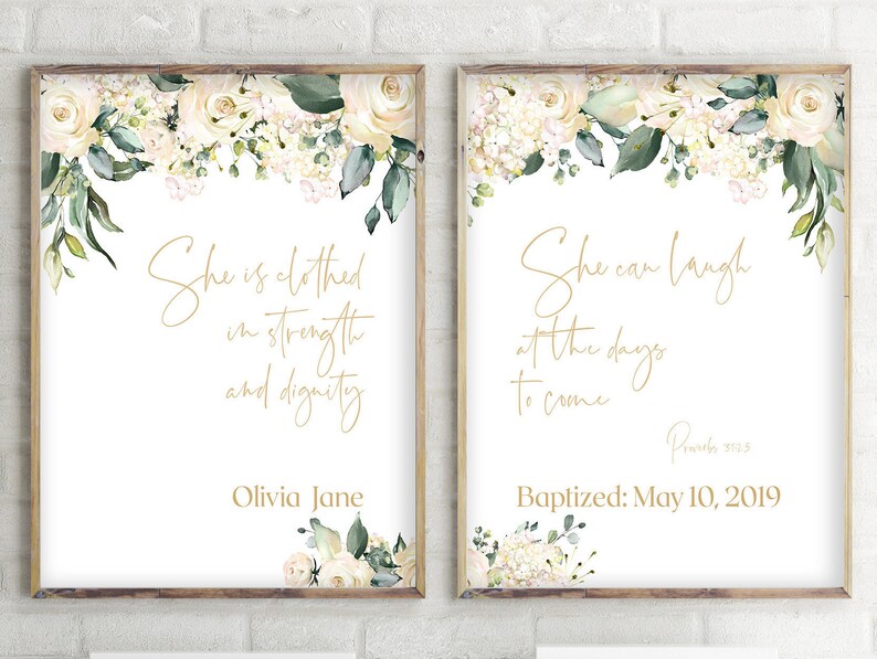 Scripture Wall Art Christian Wall Art Goddaughter Gift Etsy