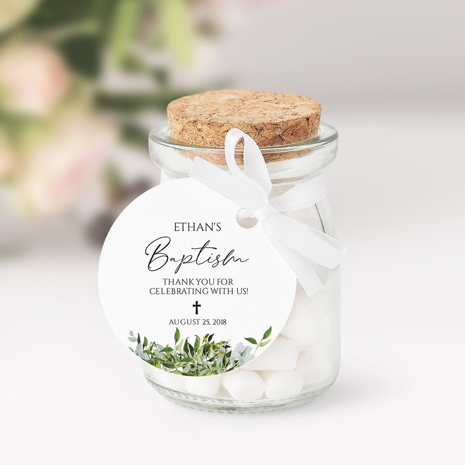 Baptism Favor Tags Printable Baptism Favor Tags Girl Baptism - Etsy