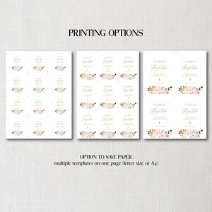 Baptism Favor Label, Baptism Decoration, Christening Favor Tags ...