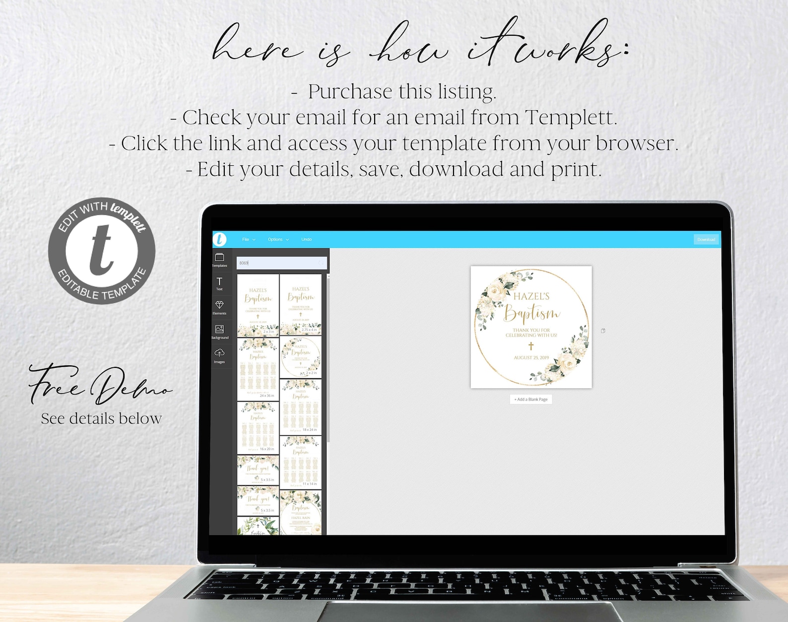 Favor Tags Template Printable Favor Tag Thank You Tags - Etsy