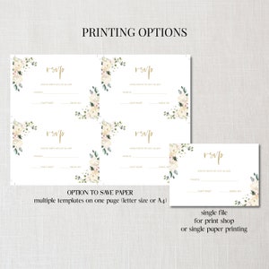 RSVP Card Template, Printable RSVP Card, Editable Rsvp Cards, RSVP ...