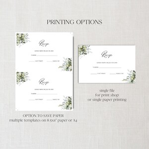 RSVP Card Template, Printable RSVP Card, Editable Rsvp Cards, RSVP ...