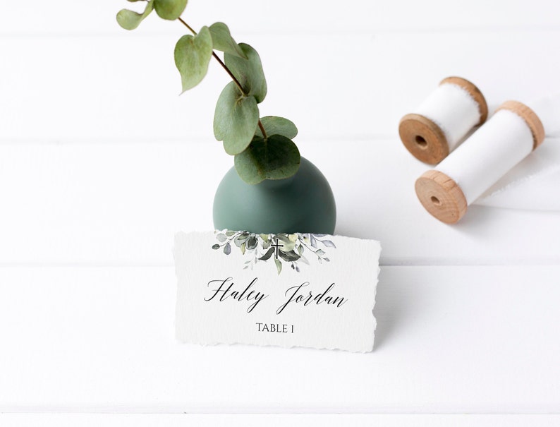 Baptism Place Cards Baptism Decoration Place Card Template Etsy