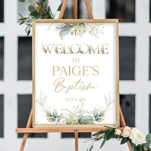 Baptism Welcome Sign, Baptism Decoration Girl, Baptism Celebration Sign, Christening Sign, Christening Decoration Baby Girl, Baptism, 8068
