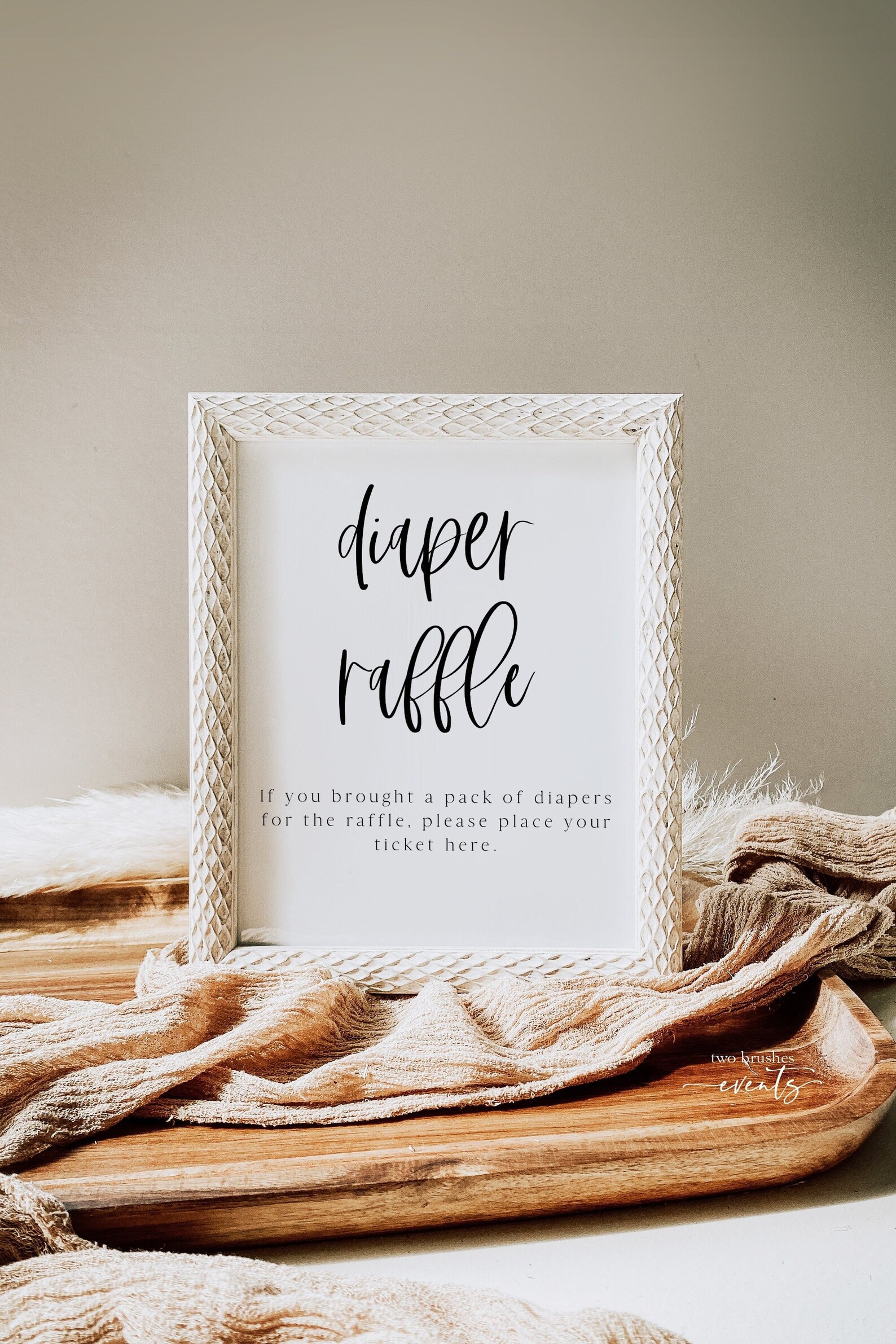 Diaper Raffle Sign Template Diaper Raffle Game Printable - Etsy