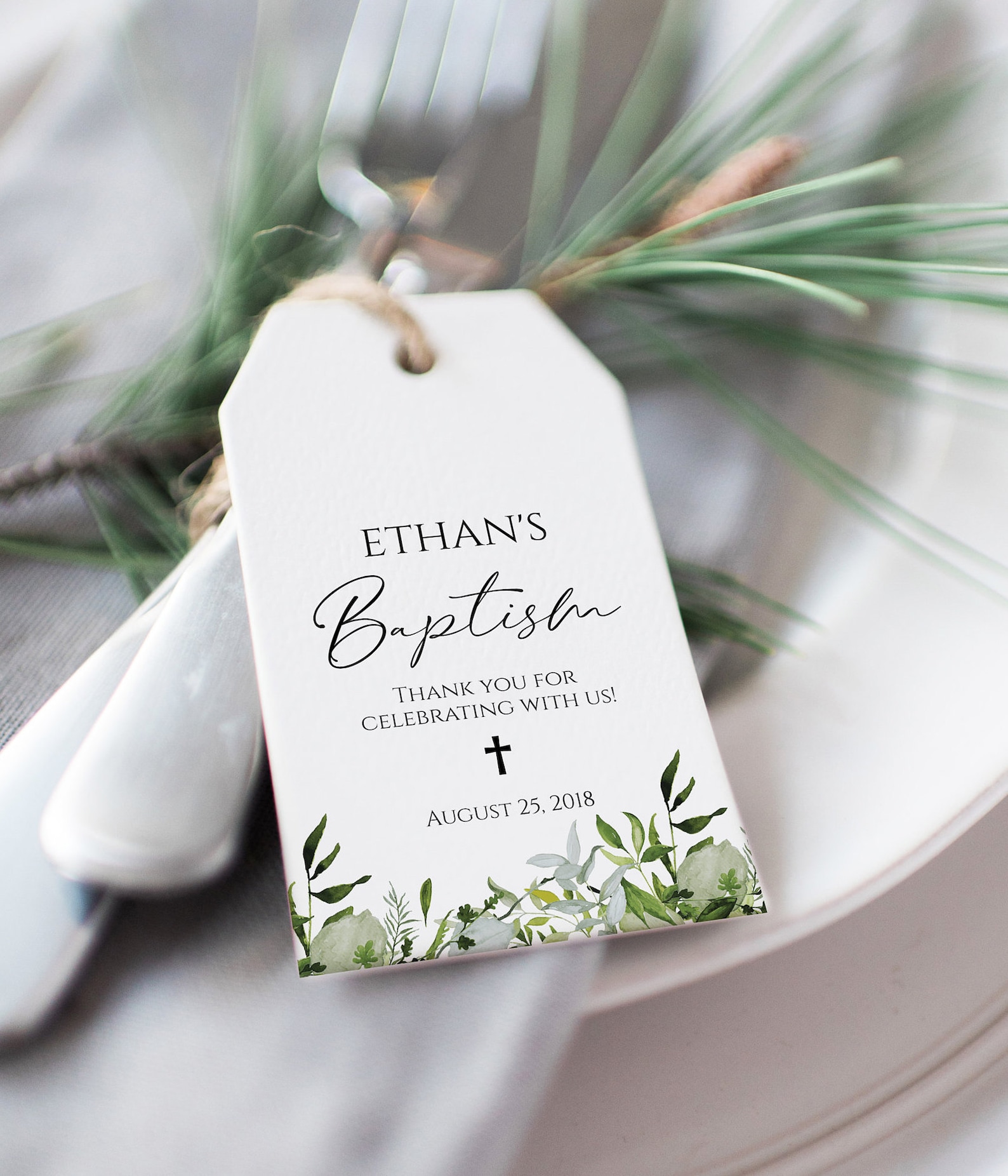 Baptism Favor Tags Printable Baptism Favor Tags Girl Baptism - Etsy