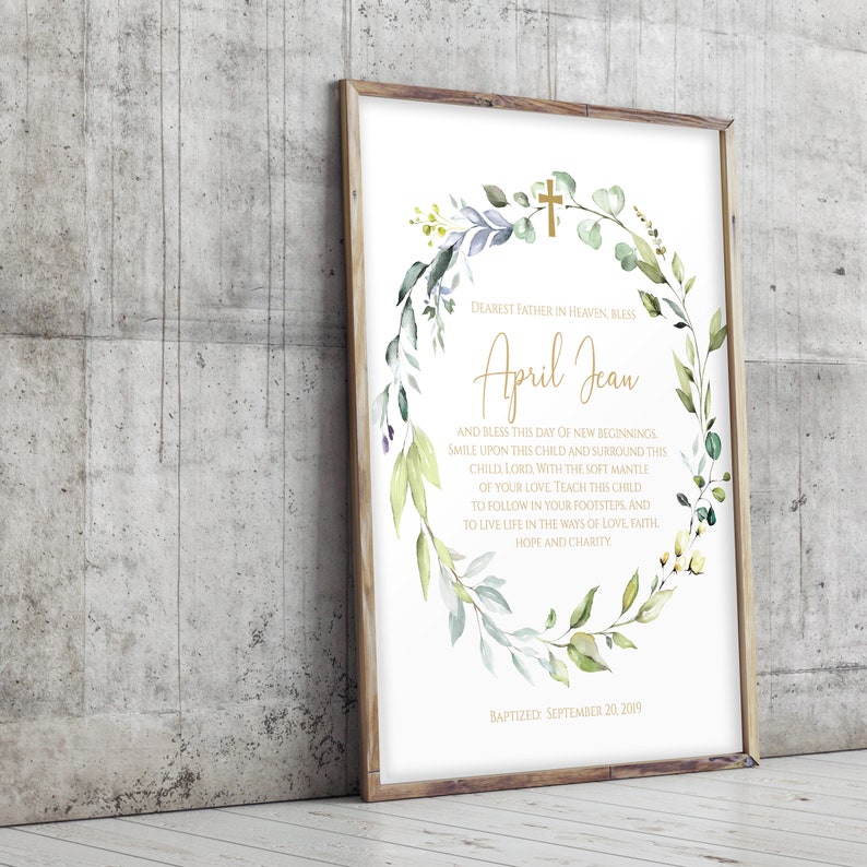 Irish Blessing Baptism Gift Christening Gift Irish Baptism Etsy