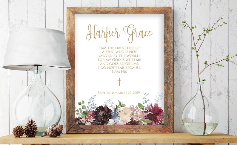 christening gifts for Baby Girls Printable Baptism Gift Baptism Gift Girl Goddaughter Baptism Gift Baptism Gift for Goddaughter 8066