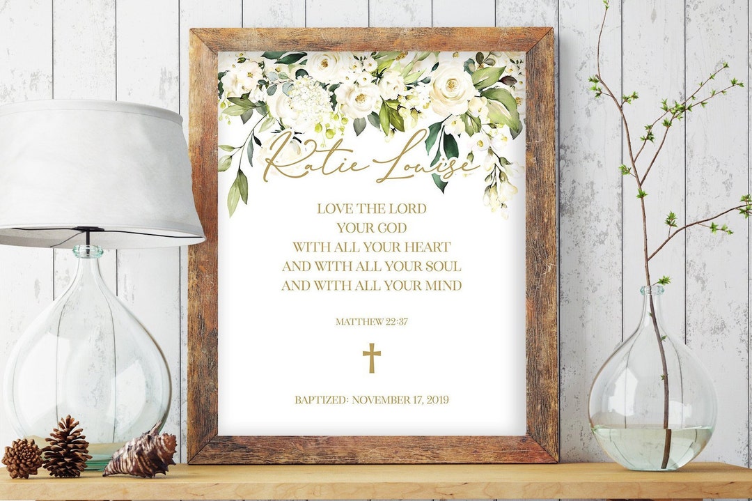 Printable Baptism, Personalized Baptism Gift, Personalized Baptism Gift ...