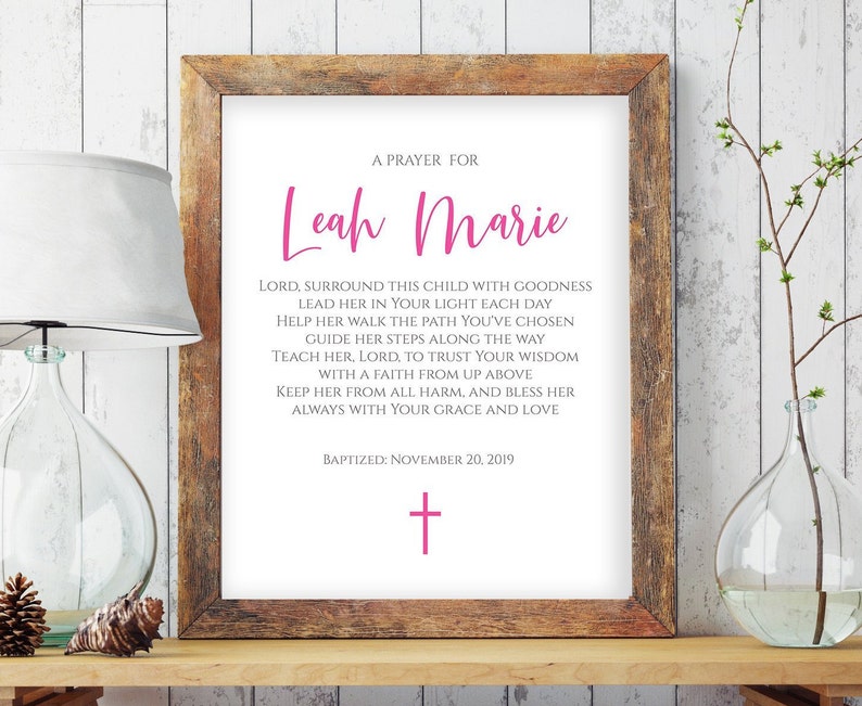 Baptism Printable Quote Custom Baptism Printable Sign Baby - Etsy