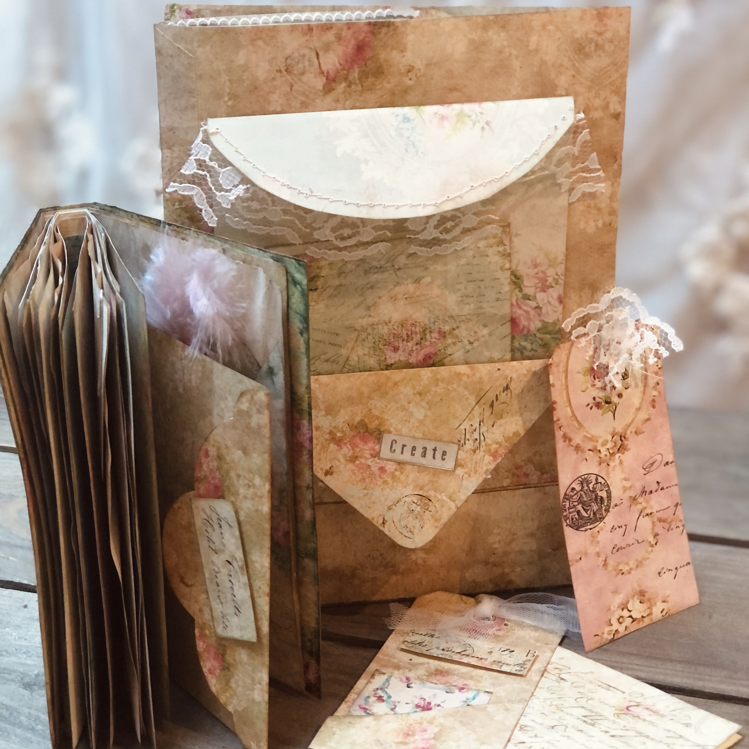 Vintage Roses Printable Folio & Book Set / Victorian Shabby - Etsy UK