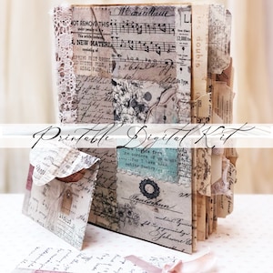 Papiers imprimables pour journaux indésirables et éphémères / pages numériques de lettres collage vintage / téléchargement immédiat / par Boho Love no.149
