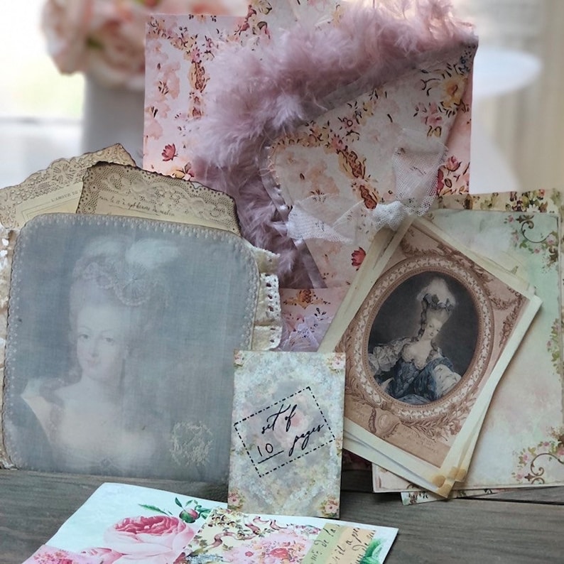 Marie Antoinette Printable Ephemera / Instant Download Digital - Etsy