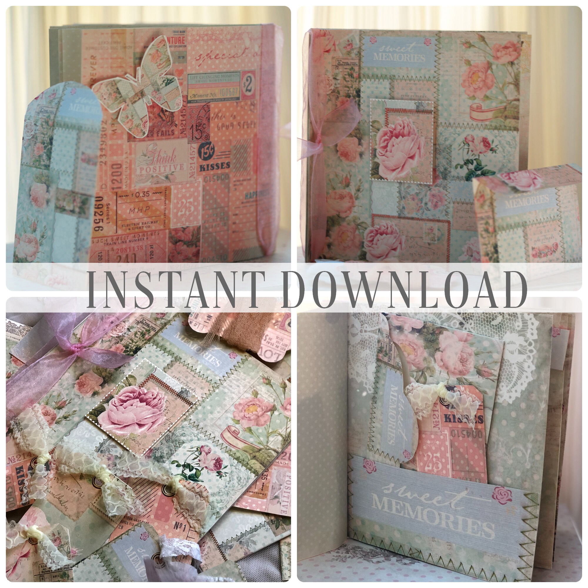 Printable Collage Junk Journal DIY Book Digital Kit / Vintage - Etsy ...