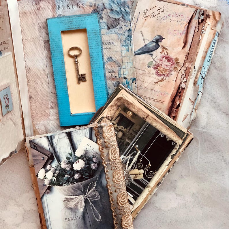 Junk Journal Kit / Digital Printable Vintage Book Pages / Instant ...
