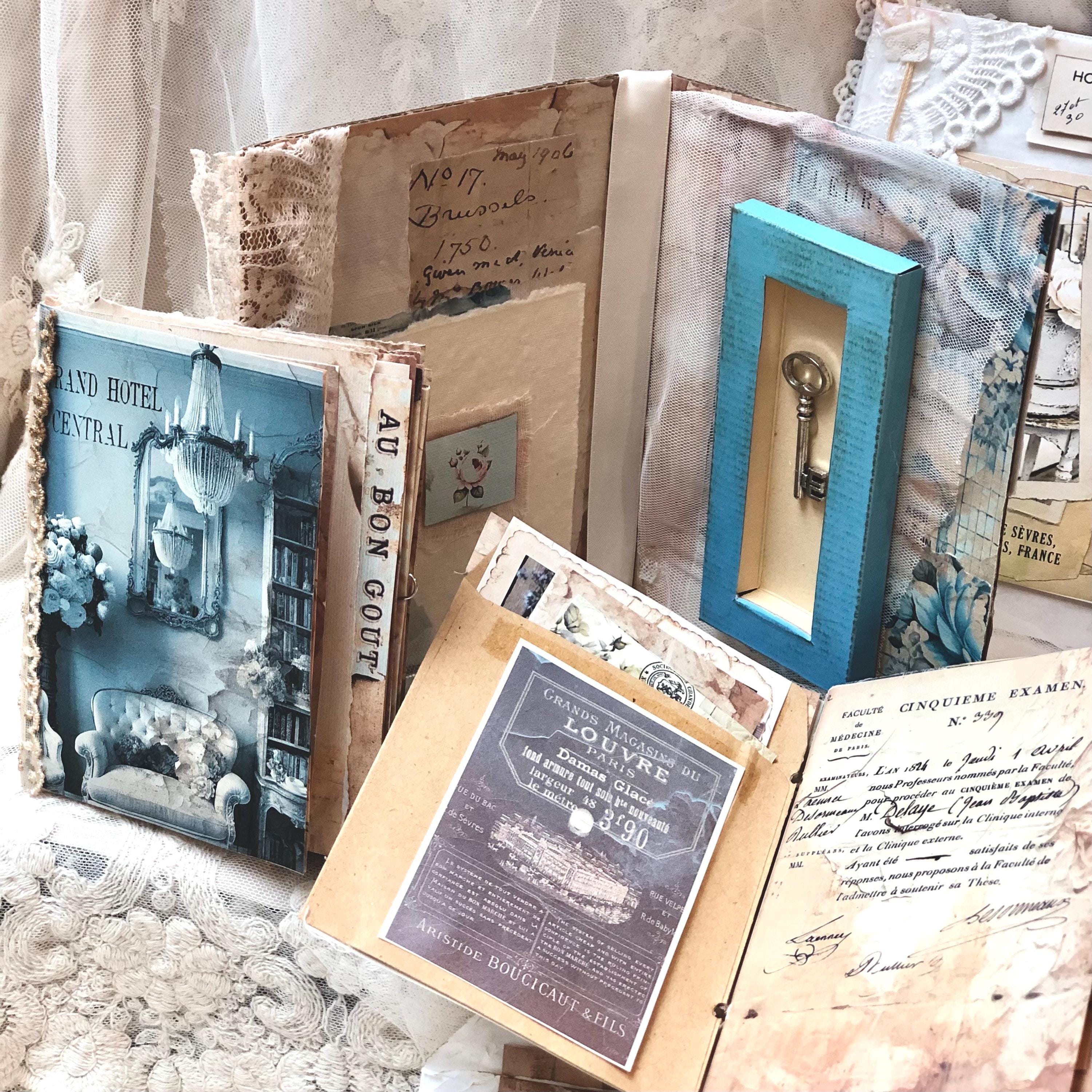 Junk Journal Kit / Digital Printable Vintage Book Pages / Instant ...