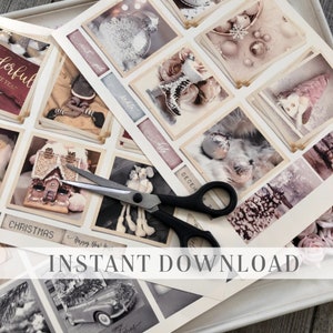 Digitale Fotografien zum Ausdrucken / Junk Journal Vintage Urlaub Ephemera / Instant Download / Von Boho Love no.152
