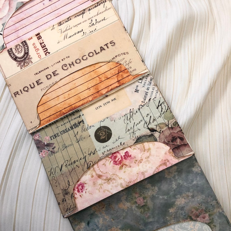 Printable Digital Large Folded Envelopes Folder / Accordion Etsy