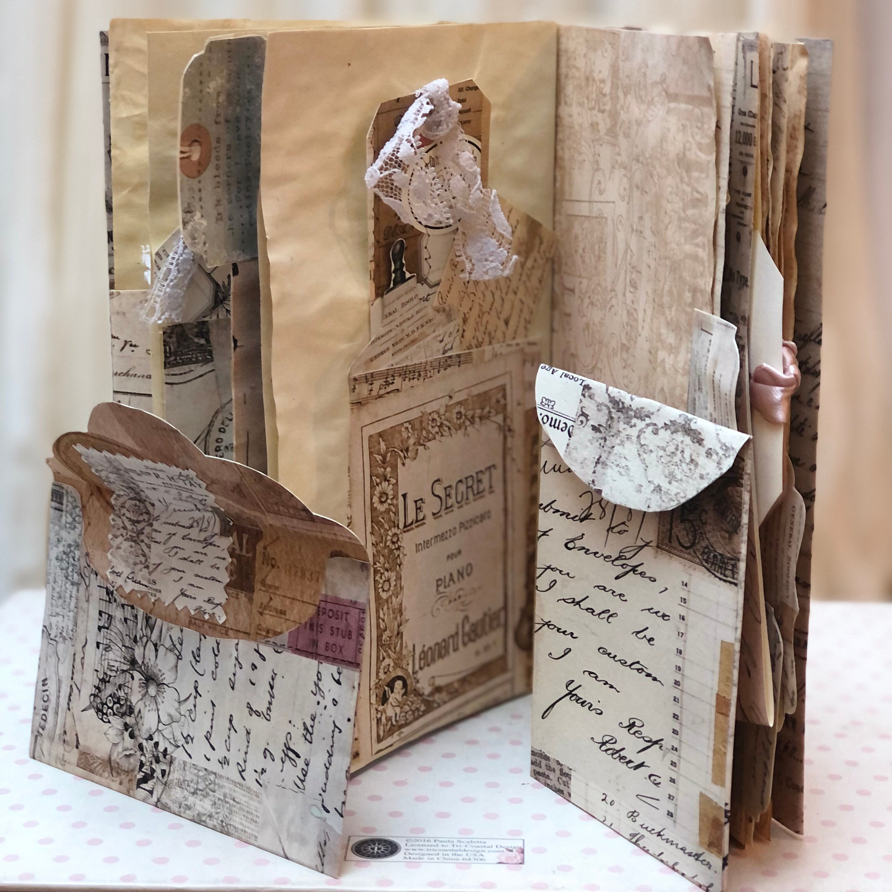 Printable Junk Journal Papers and Ephemera / Vintage Collage Letters ...