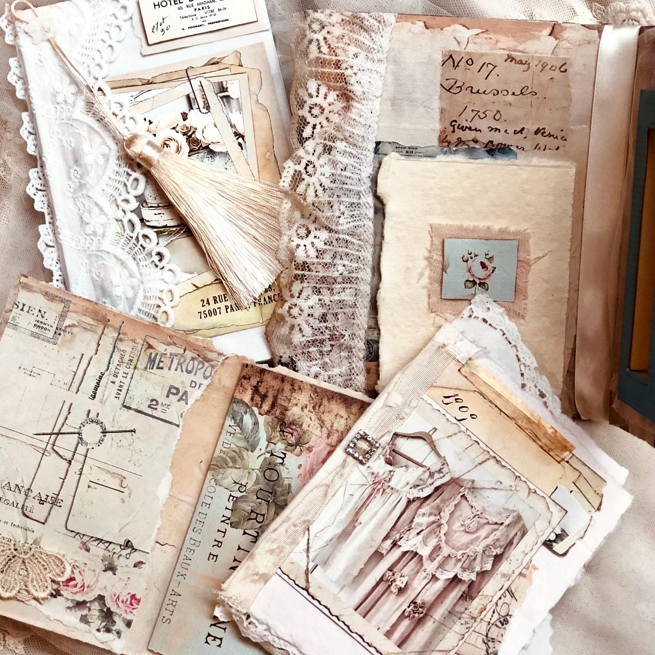 Junk Journal Kit / Digital Printable Vintage Book Pages / Instant ...
