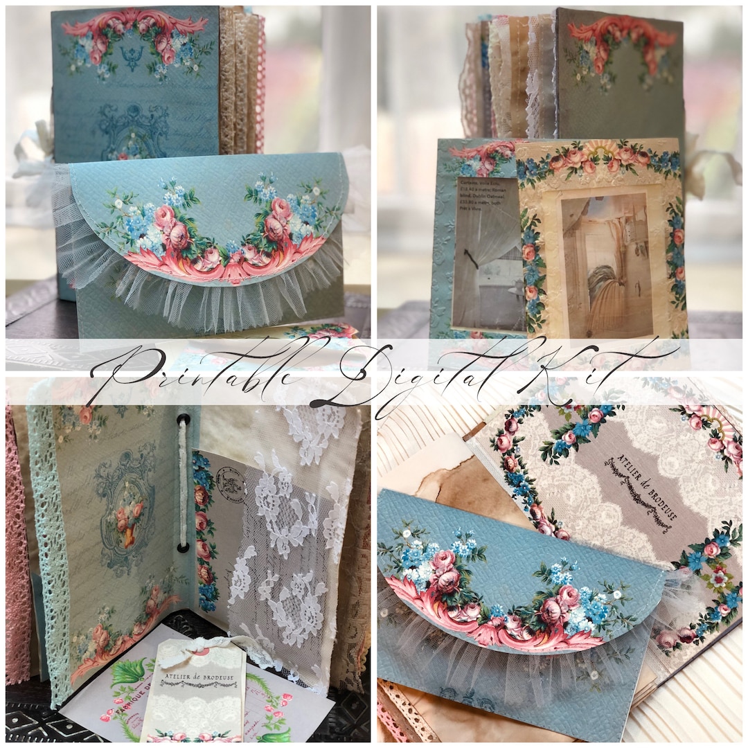 Victorian Old Junk Journal Printable Papers and Ephemera / Vintage DIY ...