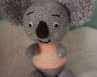 Koala "Kolja", cuddly toy koala, crochet animal, teddy