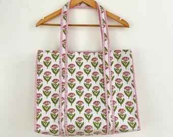 Handmade Quilted Tote Bag 17