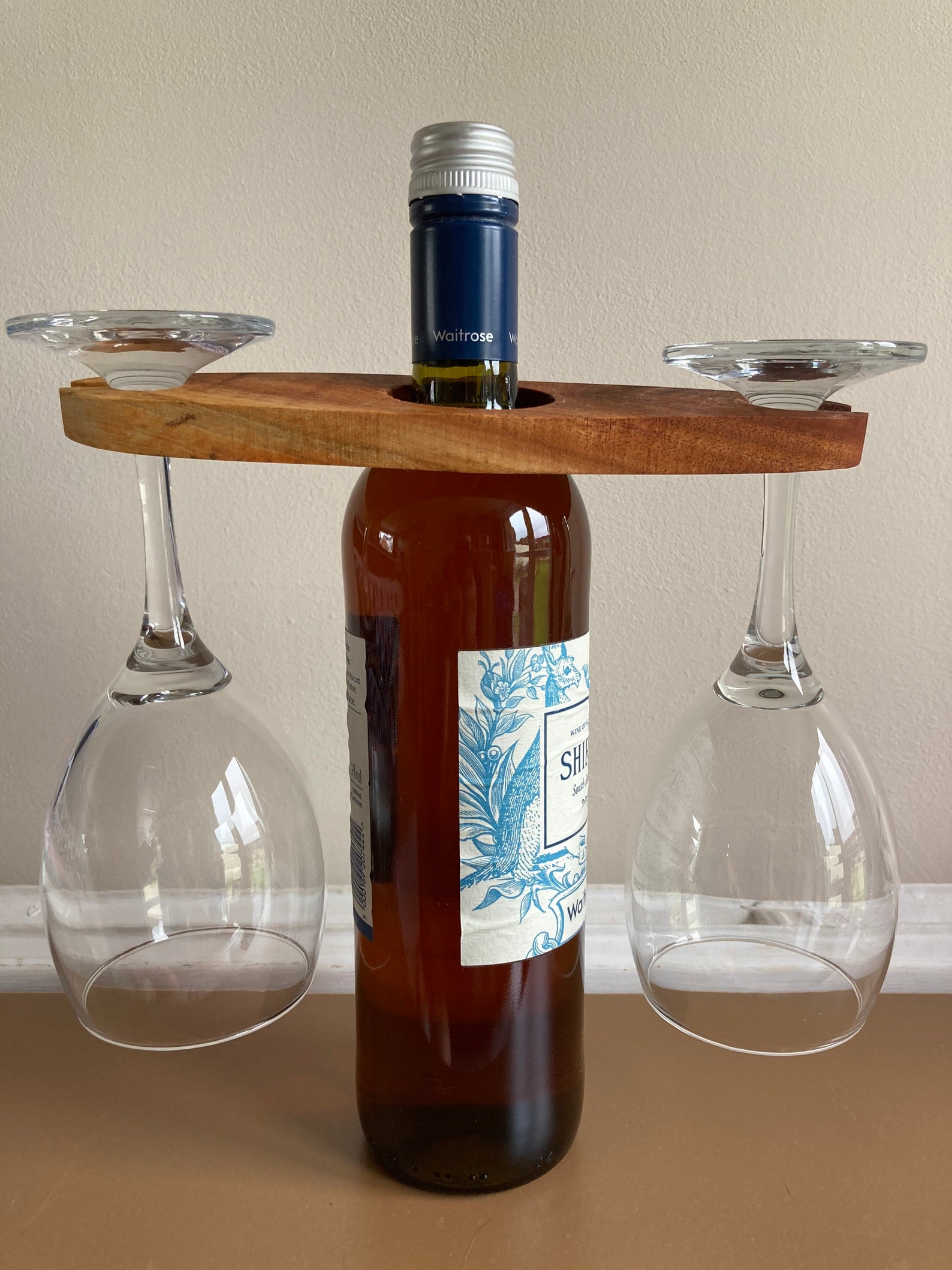 Bottle Butler Wine Bottle Wine Glass Holder Etsy UK