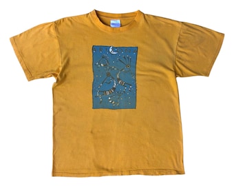 Y2K-T-Shirt aus den 2000er-Jahren mit Kokopelli-Grafik und Native-Arizona-Motiv