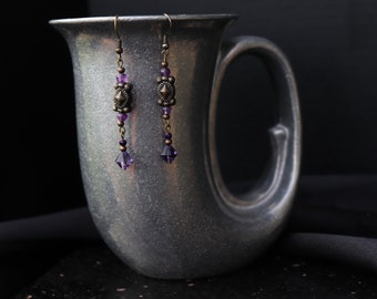 Rustic Purple Earrings