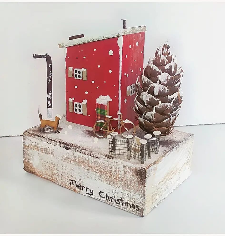 Christmas 2022 Driftwood Cottages Anniversary Wall Hanging - Etsy