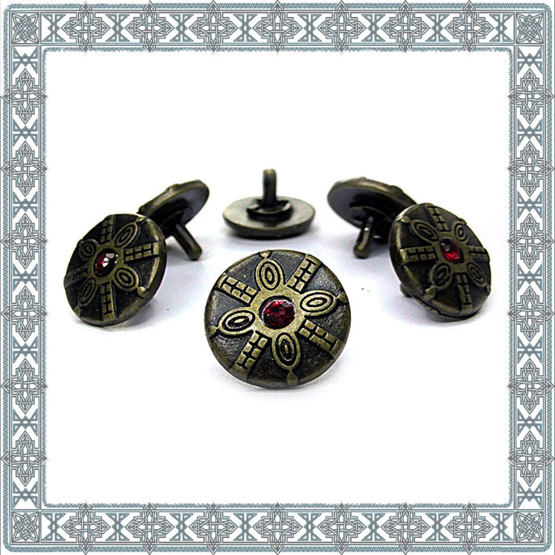 12 Decorative Rivets Gwydion's SHIELD 15 Mm Old Brass - Etsy