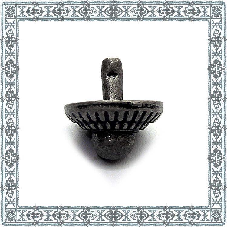 12 decorative rivets RUNDNIETE Old silver rivet germanic Etsy