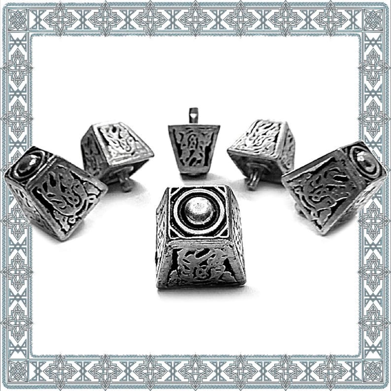 Spasm price 10 Ornamental Rivets PYRAMIDENSTUMPF Fi Silver Decorative Max 56% OFF Plated