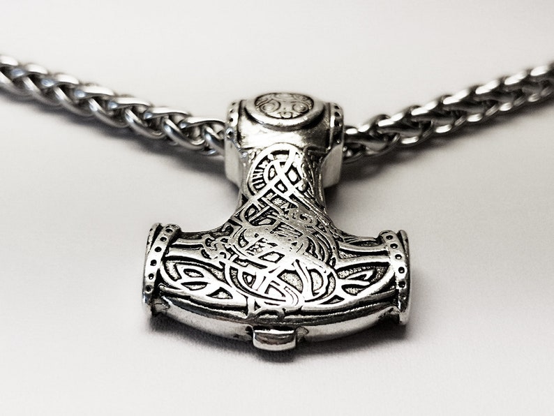 Viking Jewelry MJÖLLNIR36 925 Silverplated Pendant Nordland Etsy