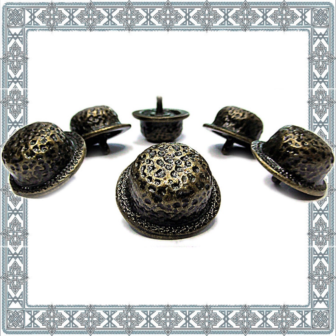 12 Decorative Rivets ARMOR RIVETS Old Brass Rivets Germanic Rüstbesatz Rüstbesatz Beschläge