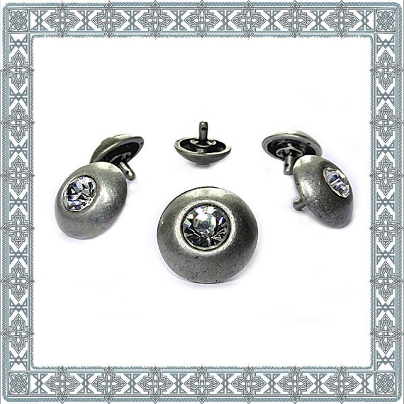 12 Decorative Rivets SPOTLIGHT Old Silver Each 1 Swarovski Etsy